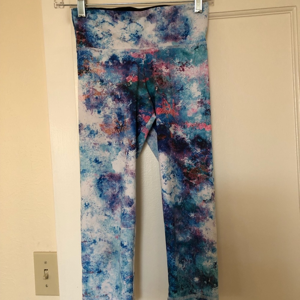 BARRYS BOOTCAMP S Cropped watercolor leggings